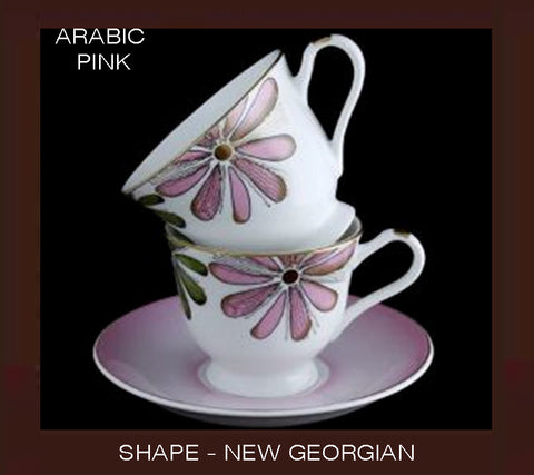 Cup & Saucer - Arabic - Pink